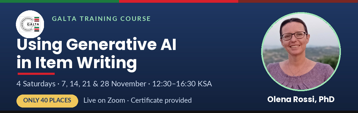 Using Generative AI in Item Writing with Dr. Olena Rossi