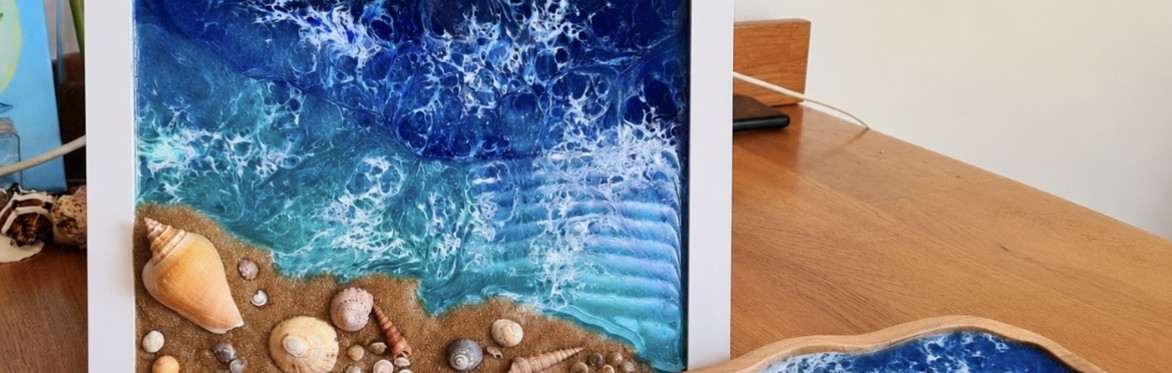‘Bring the Beach home’ Resin Art Workshop