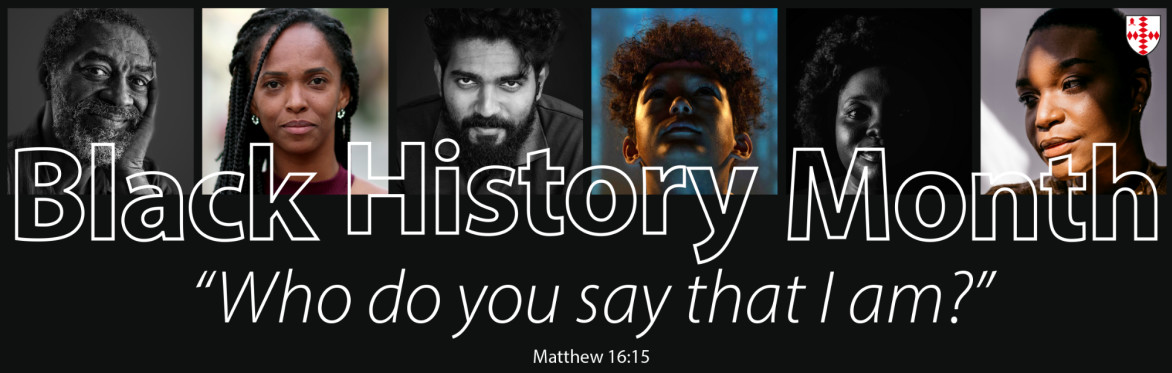 A montage of Black personalities and images overlaid with the words, 'Black History Month''