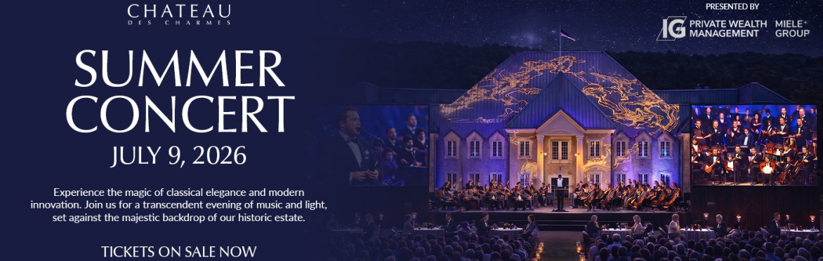 July 9 Summer Concert at Château des Charmes