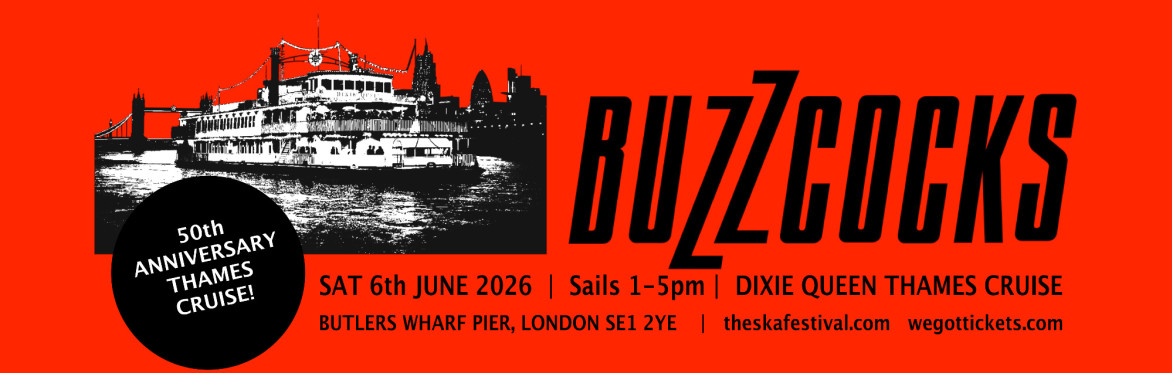 Buzzcocks - 50th anniversary show on the Dixie Queen paddle steamer Thames cruise