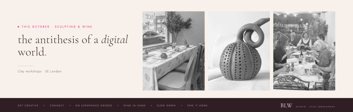 Sculpting & Wine | Yayoi Pumpkins Clay Workshop | BLW. Studio