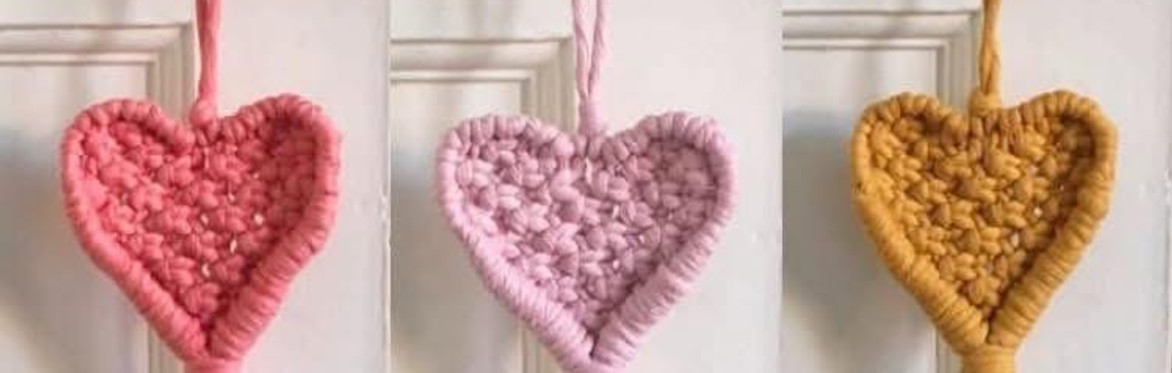 Macrame Heart Hanger