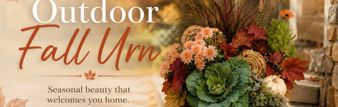 Autumn Entrance Styling - Outdoor 14" Urn