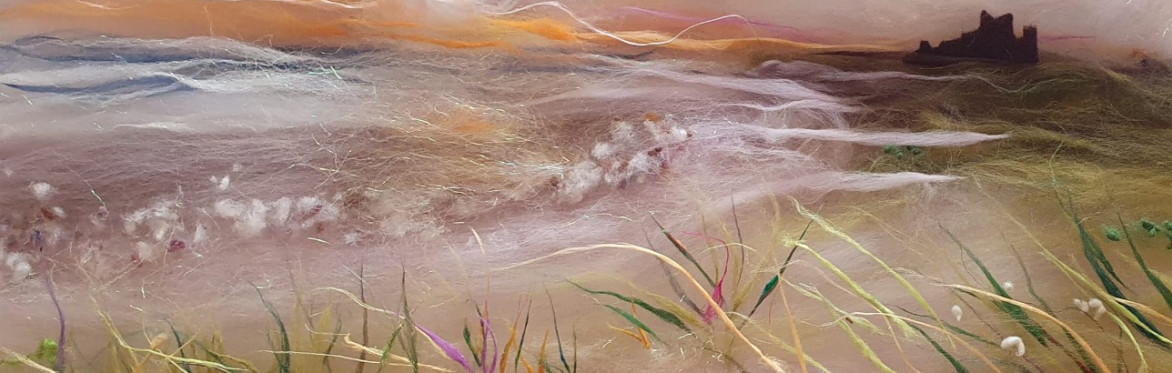 Wet Felted Landscape Workshop with Teesdale Felt at Enterprise House