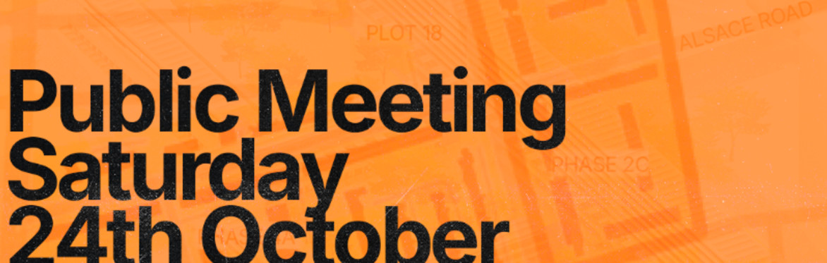 Aylesbury Estate Community Plan - Public Meeting - Saturday 24th October