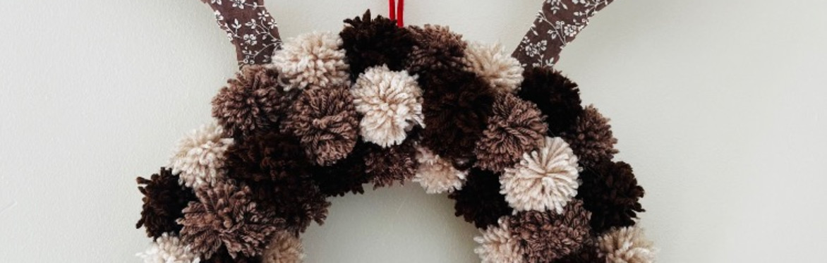 Crafternoon tea - Reindeer Wreath