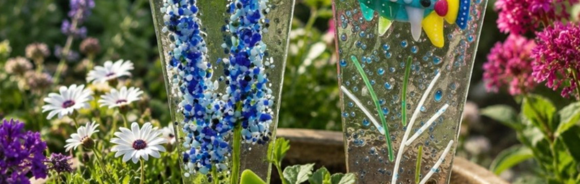 Fused Glass Plant Stake