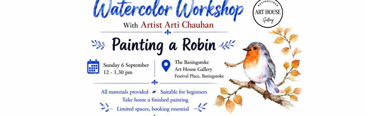 Watercolor Workshop- paint a Robin