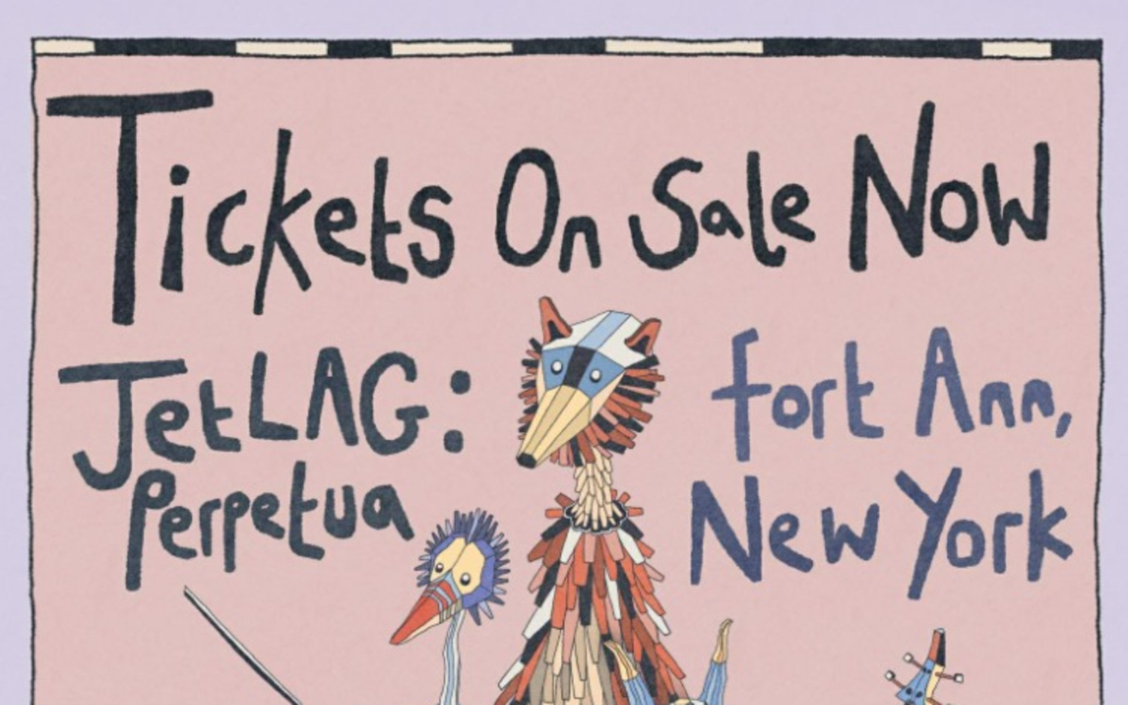 image of people jetlag festival with handwritten text saying 'jetlag festival 2025 euphonia june 20-22 downsville ny'