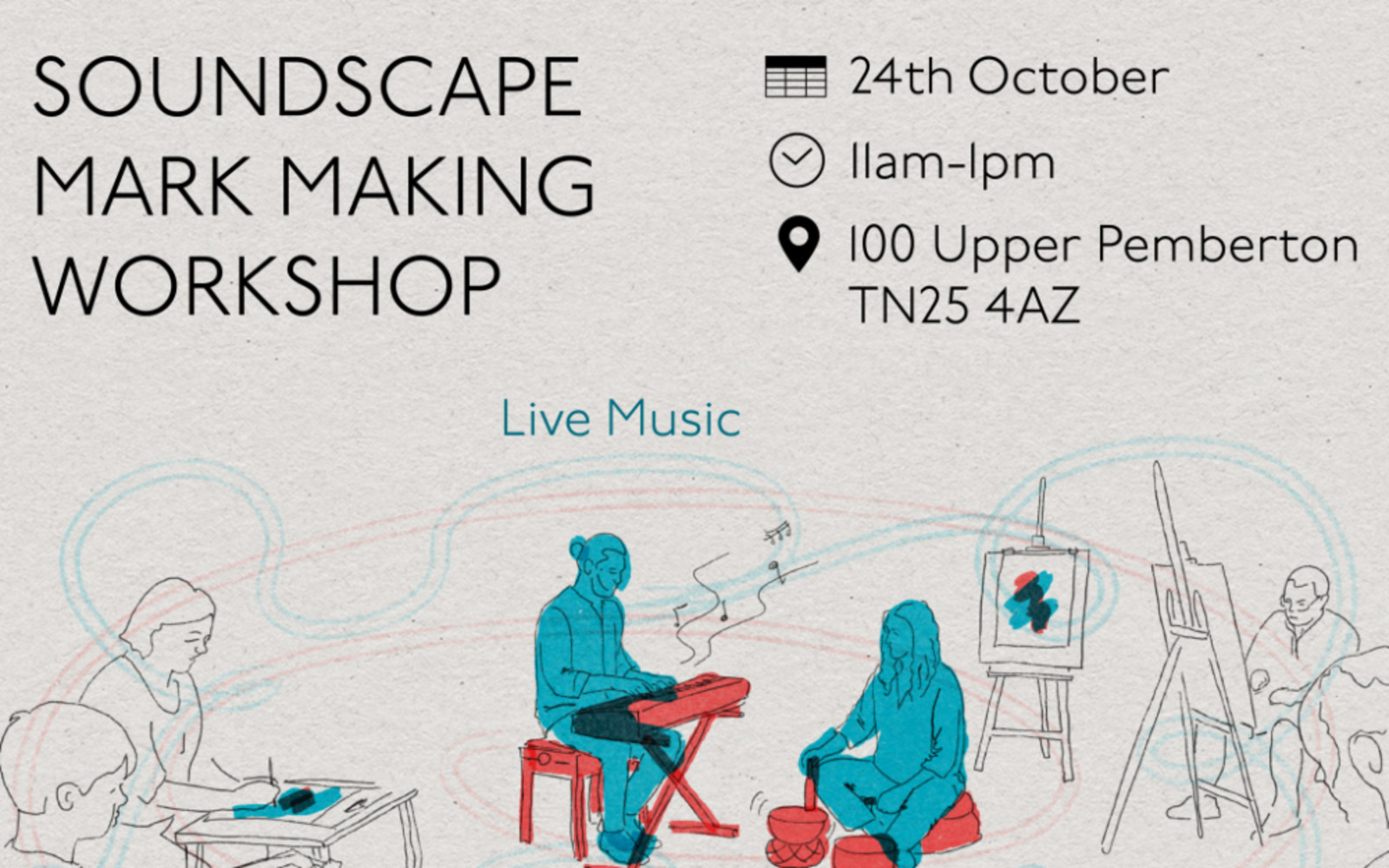 Soundscape Mark Marking and art to Live Pianist.