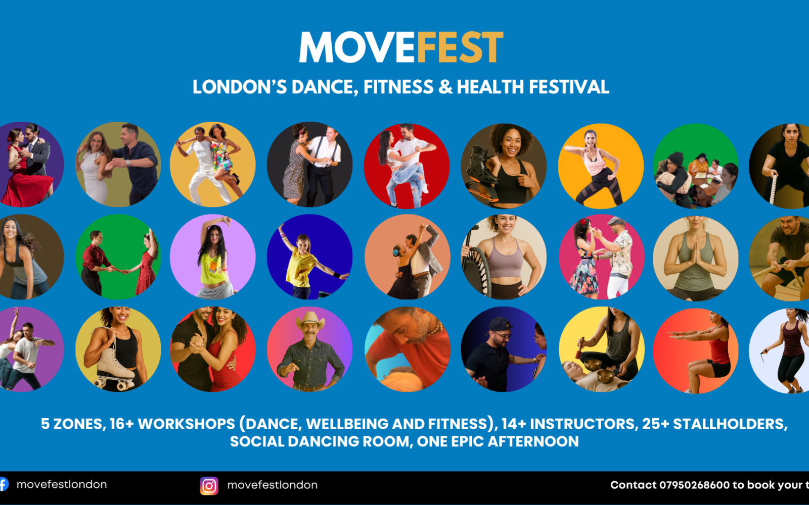 MoveFest - London's Dance, Fitness & Health Festival (Over 16+ workshops, 15+ instructors, 50+ stalls)