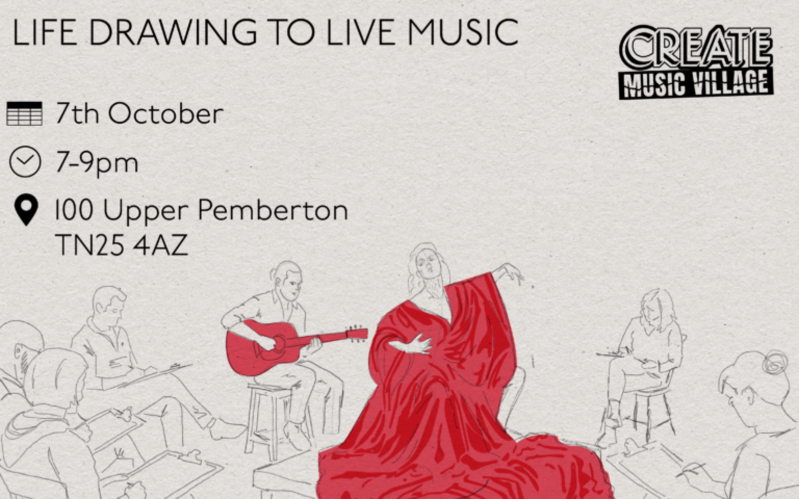 Life Drawing to Music with Create Festival