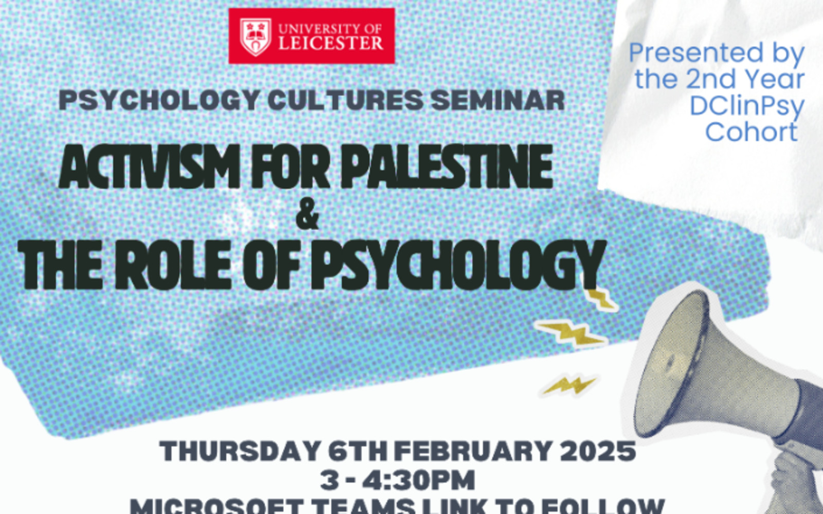 Activism for Palestine & The role of Psychology - A Psychology Cultures Seminar