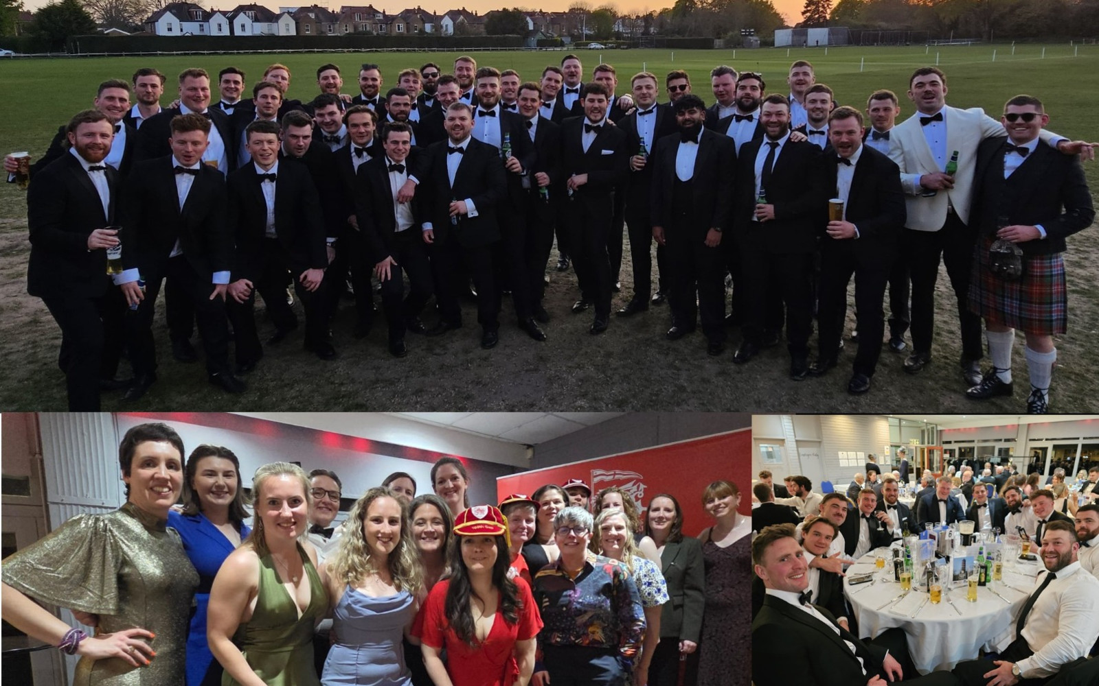 END OF SEASON BLACK TIE AWARDS DINNER. THREE COURSE DINNER WITH WELCOME DRINK.