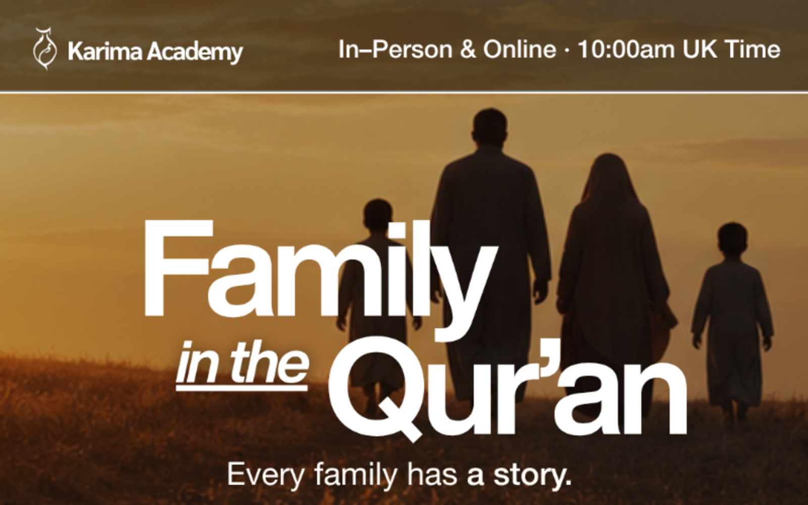 The Family in the Qur’an: In-Person