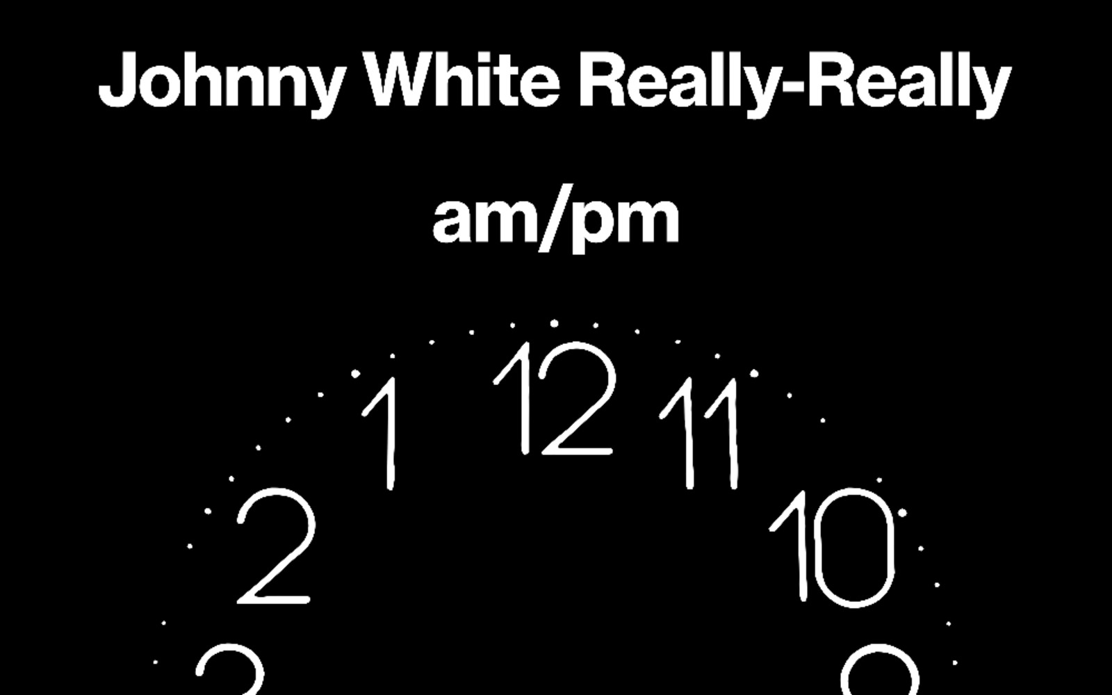 Edinburgh Stand-up Comedy: Johnny White Really-Really am/pm