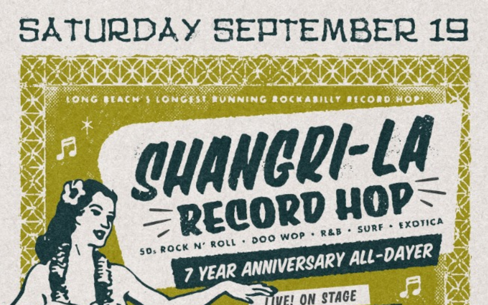 Live at Bamboo Club presents: Shangri-La Record Hop 7 Year Anniversary All-Dayer