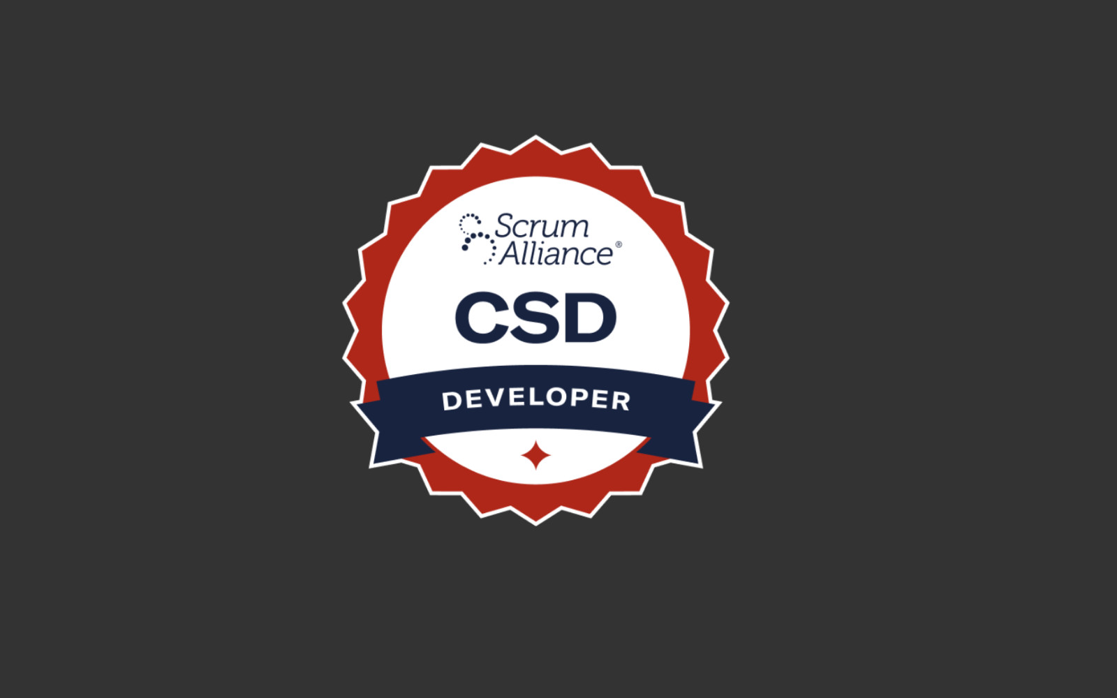 Certified Scrum Developer Logo With Class Details: April 16-17 9 am to 5 pm ET