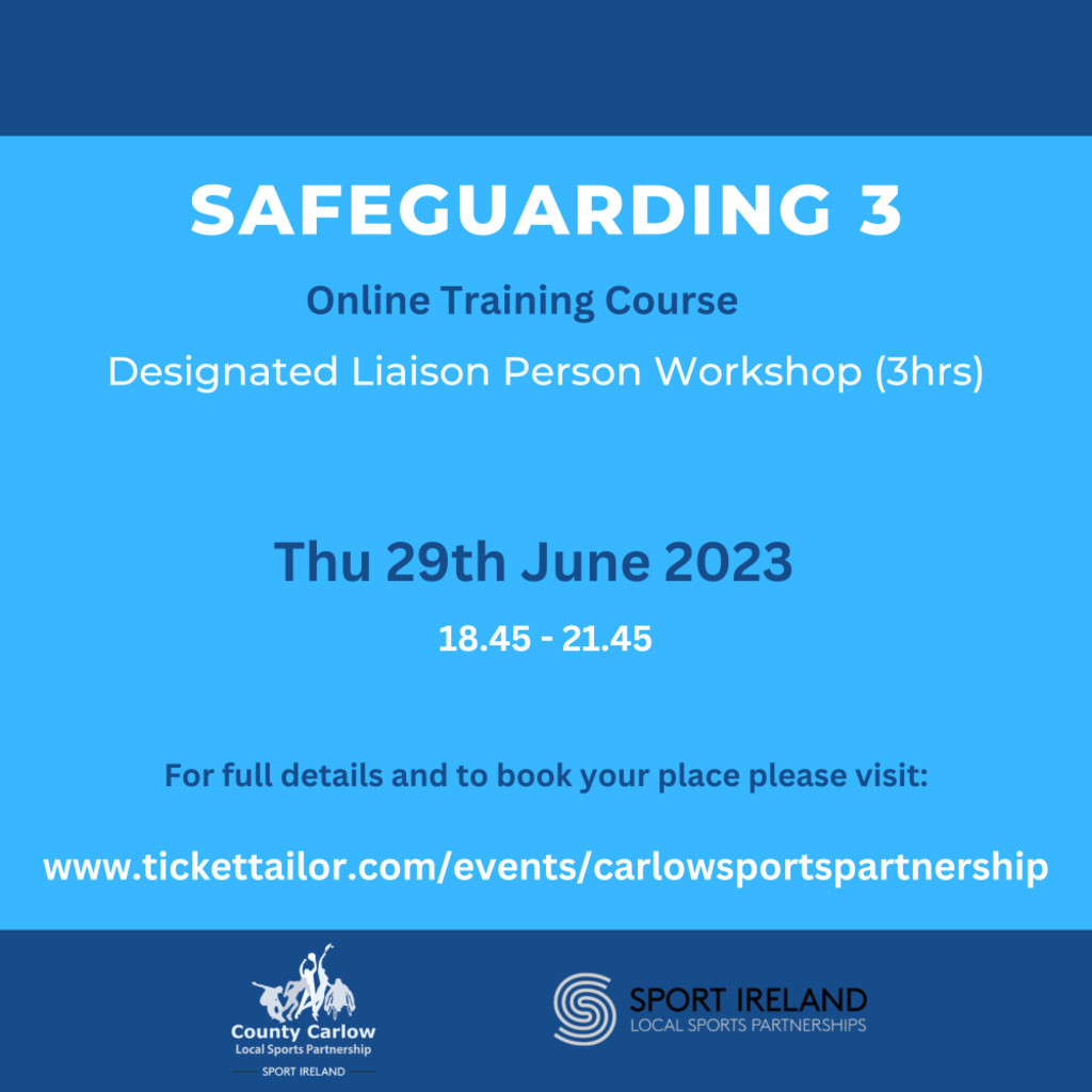 Safeguarding 3 (Online via Zoom)