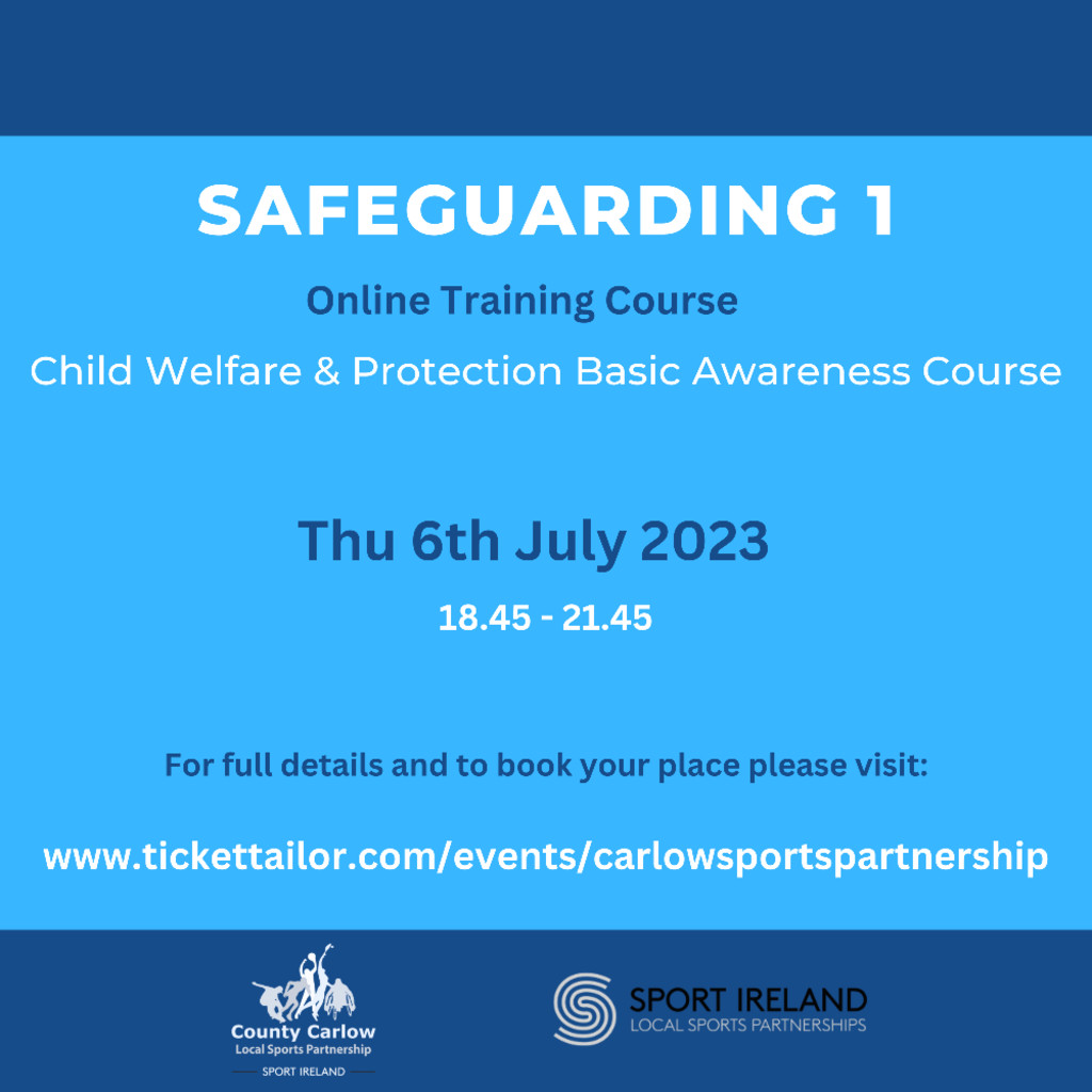 Safeguarding 1 (Online Via Zoom)