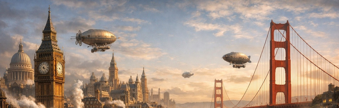 a steampunk Lon Sandoncisco