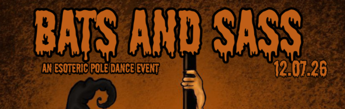A witch on the pole, hughliting the perfomers of the night as well as venue and Dj set