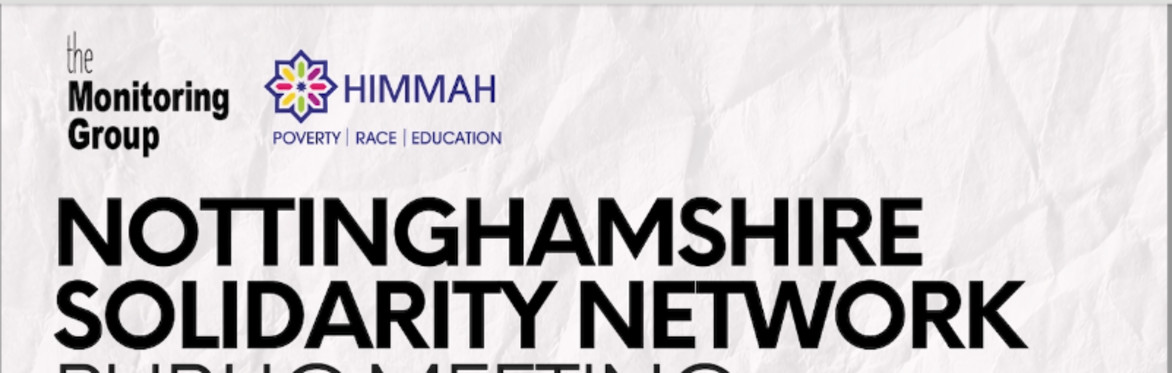 Nottinghamshire Solidarity Network Public Meeting