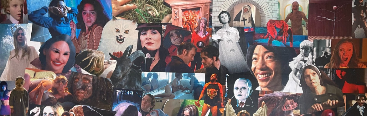 A collage of moments from horror cinema