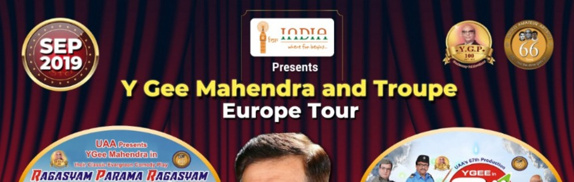 Y GEE MAHENDRA Europe Tour - Ragasiyam Parama Ragasiyam - RUISLIP