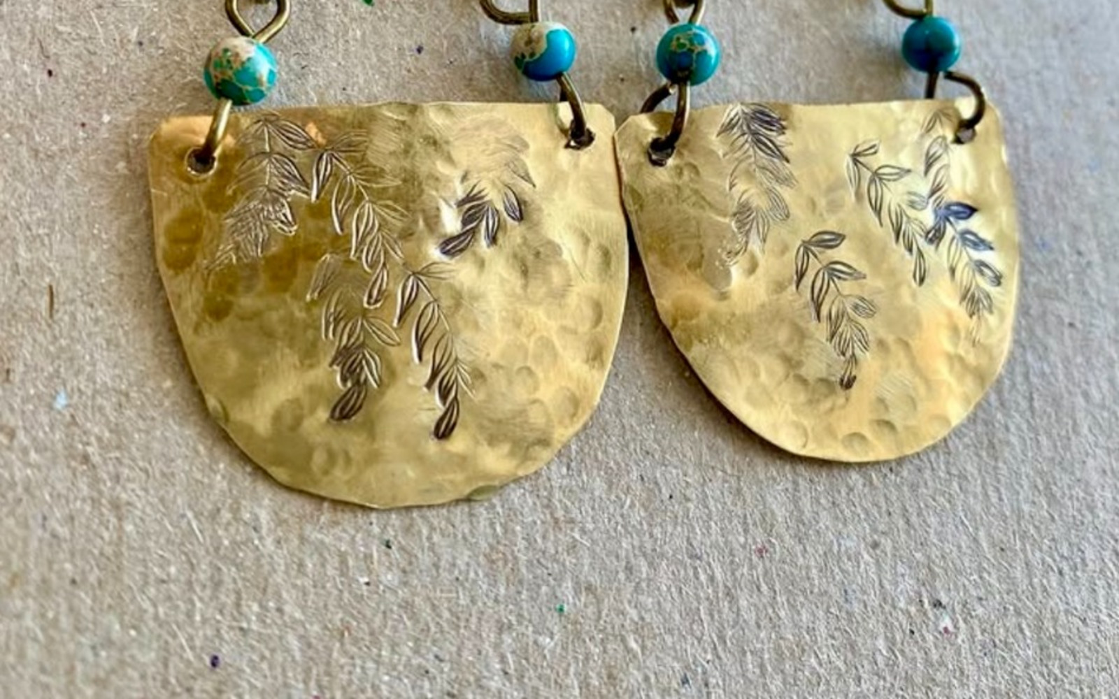 Jewellery Making 2 Week Course - Hammered Earrings with Amanda Burton