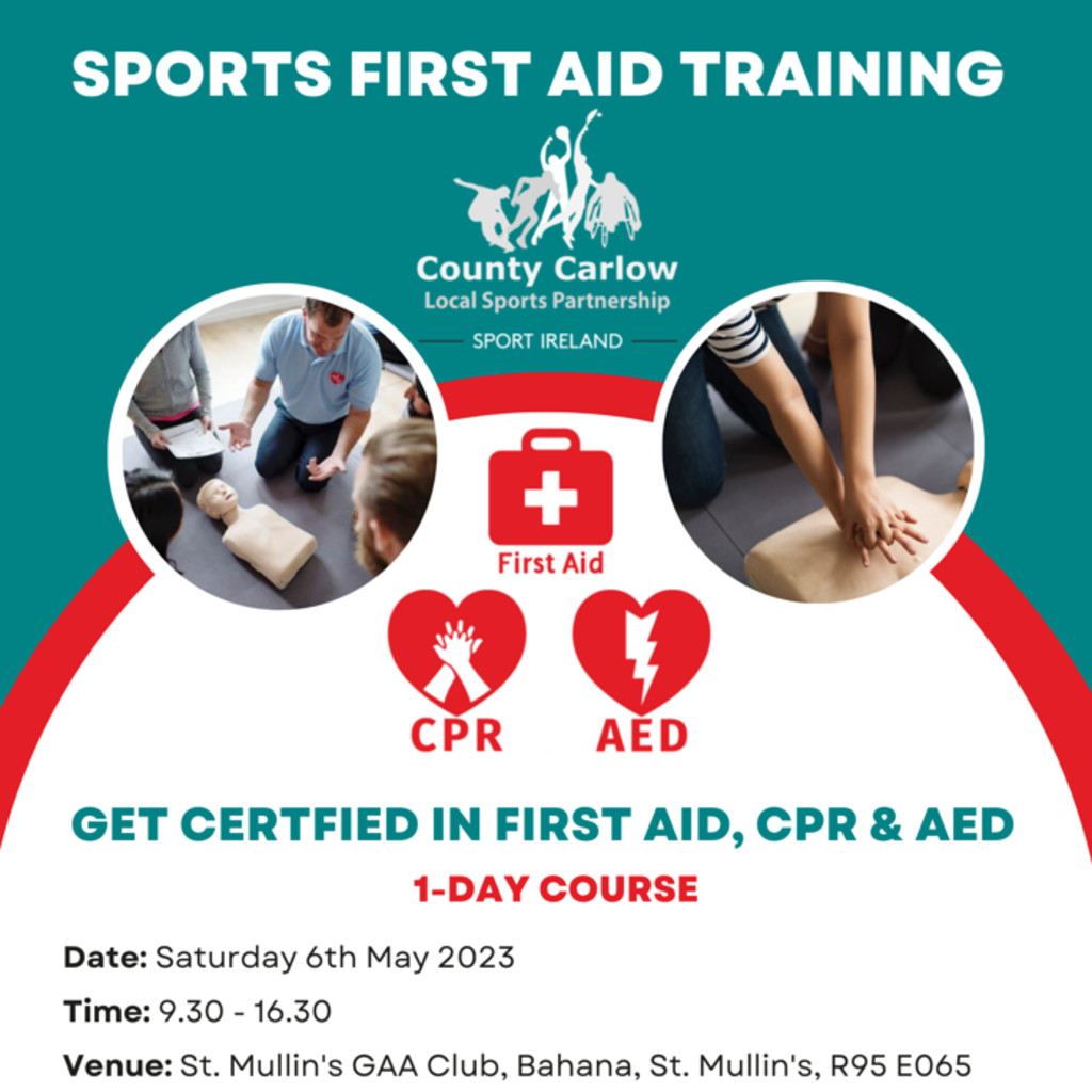 Sports First Aid - Sat 6th May