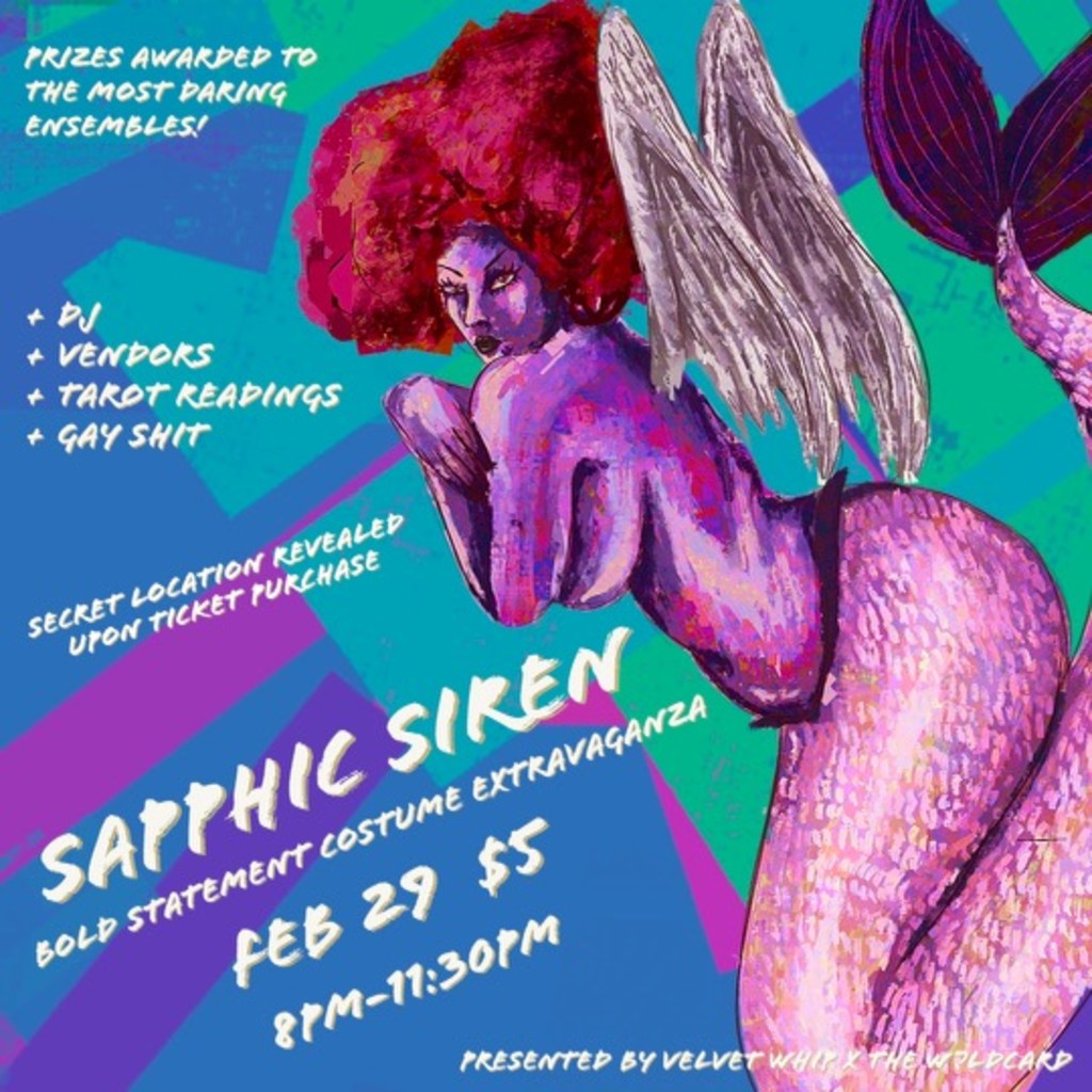 SAPPHIC SIREN-Costume party for queer femmes, dykes & the like!