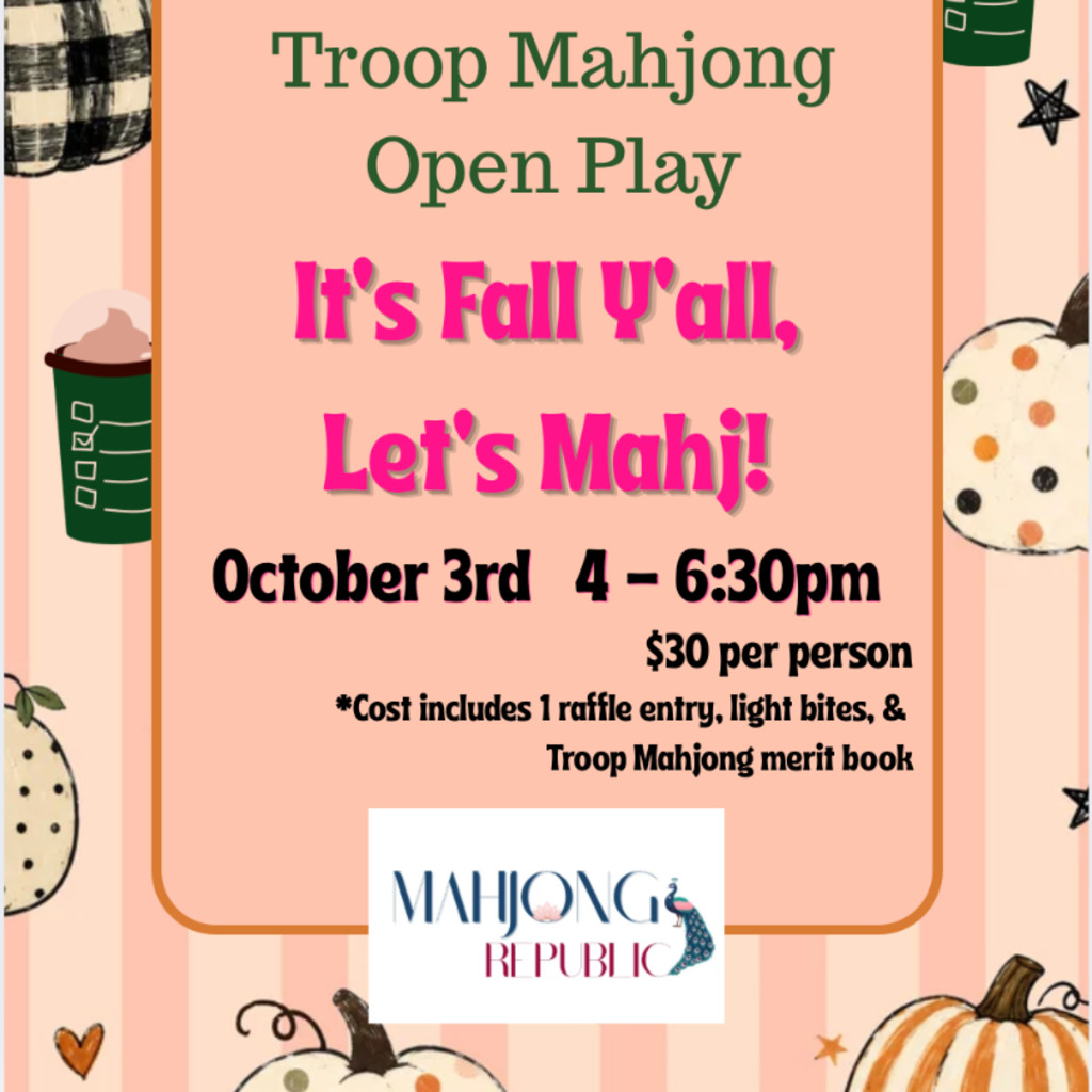 Monthly Open Play Troop Mahjong