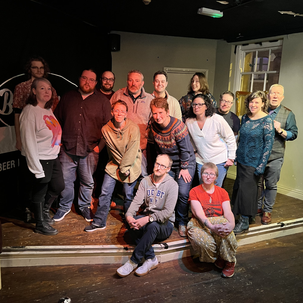Andel Sudik with a group of improvisers she taught in Nottingham in 2024