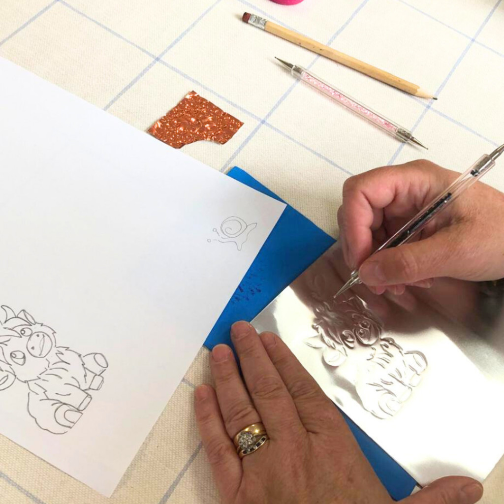 Foil embossed picture