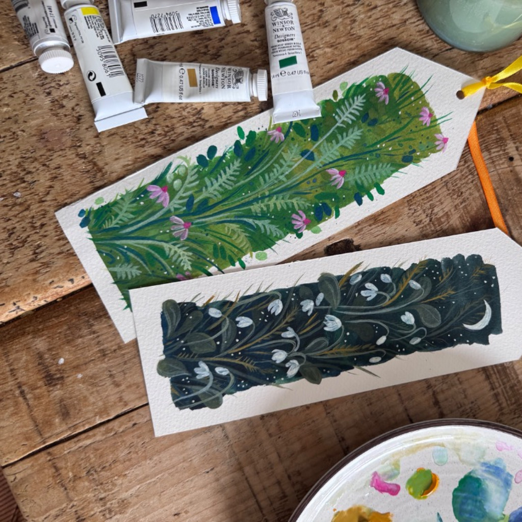 Gouache Bookmark Workshop