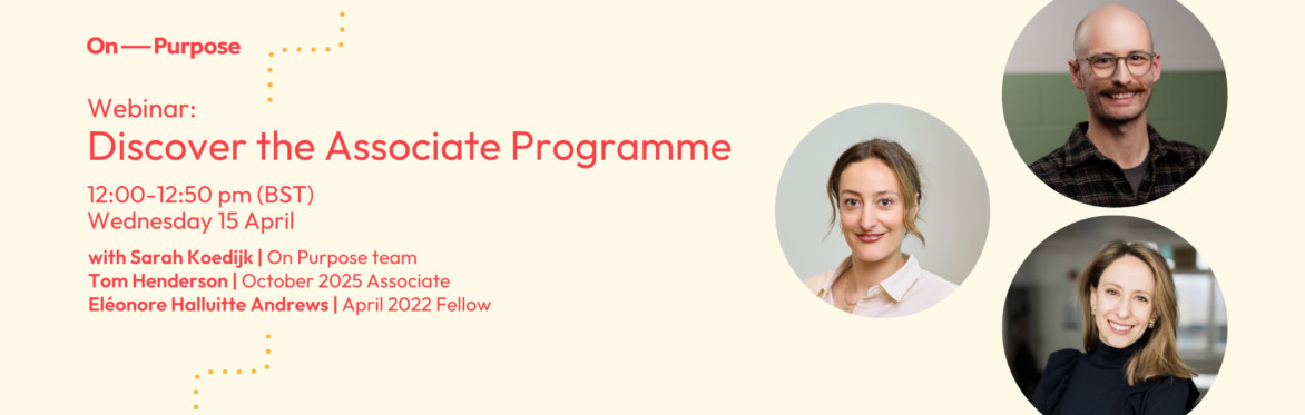Discover the Associate Programme - Apply for October 2026