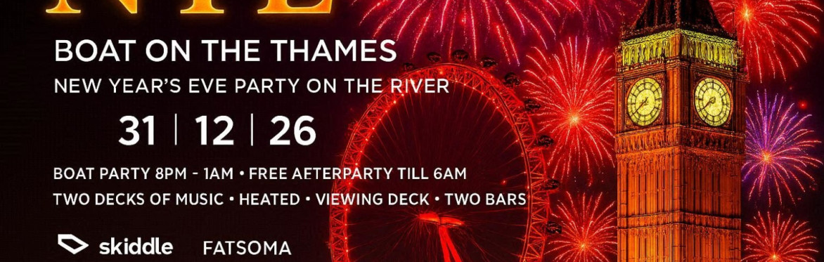 Fireworks on the Thames - New Year's Eve London Boat party