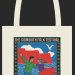 Full colour Festival Dancers printed on a natural cotton long-handled bag.  Bag approximately 37cm x 43cm, handle length approximately 30cm.