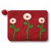 100% wool handcrafted coin purse image