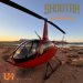 Utah Helicopter in red shown parked in southern Utah