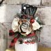Christmas Wood Floral Arrangment