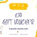 £30 creative gift voucher classes M.Y.O