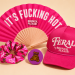 Feral Girl Brunch Bundle (Hat + Hand Fan + Scrunchie + Button + Hangover Relief tablet) image