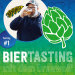 Werbung für ein Biertasting mit dem Brauwolf. Das Bild zeigt den Brauwolf (Christian Wolf), der ein Glas Bier zu seinem Mund führt sowie den Text "Biertasting #1 mit dem Brauwolf".