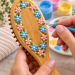 Dot Paintin on a Hairbrush