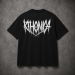 Black KTHONICA T-shirt with the original white KTHONICA logo printed on the back.