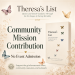 Community Mission Contribution — No Event Admission image