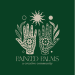 Painted Palms Logo - Green Background